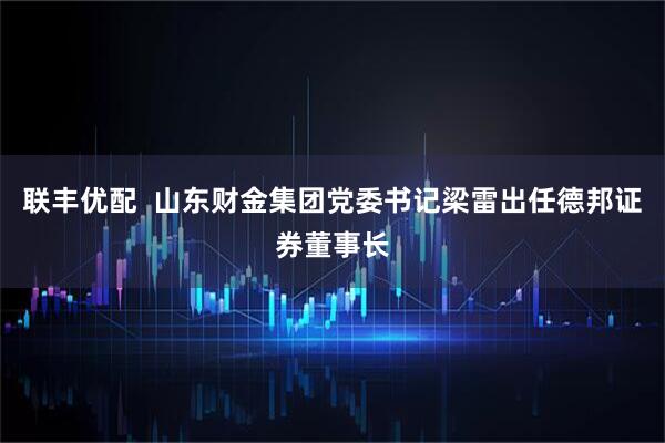 联丰优配  山东财金集团党委书记梁雷出任德邦证券董事长